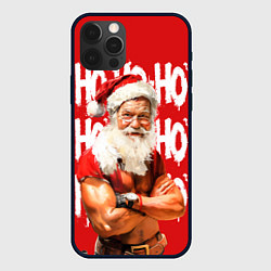 Чехол для iPhone 12 Pro Max Санта Клаус старый хипстер, цвет: 3D-черный