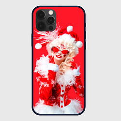 Чехол для iPhone 12 Pro Max Креативная снегурочки - высокая мода, цвет: 3D-черный