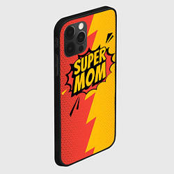 Чехол для iPhone 12 Pro Max Super mom - superhero, цвет: 3D-черный — фото 2