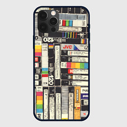 Чехол для iPhone 12 Pro Max Видеокассеты vhs, цвет: 3D-черный
