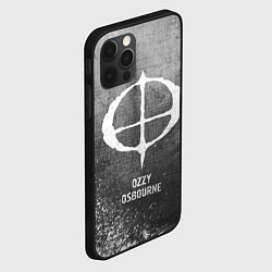 Чехол для iPhone 12 Pro Max Ozzy Osbourne - grey gradient, цвет: 3D-черный — фото 2