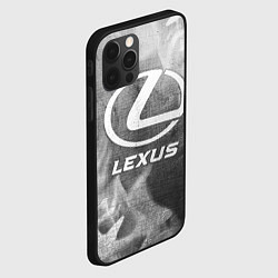 Чехол для iPhone 12 Pro Max Lexus - grey gradient, цвет: 3D-черный — фото 2
