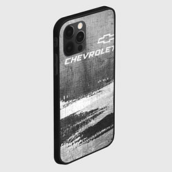 Чехол для iPhone 12 Pro Max Chevrolet - grey gradient посередине, цвет: 3D-черный — фото 2
