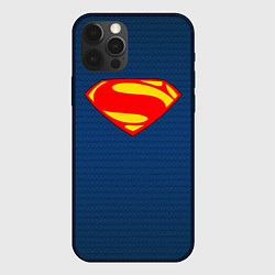 Чехол для iPhone 12 Pro Max Человек из стали - Супермен, цвет: 3D-черный