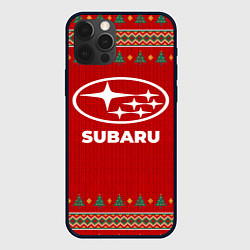 Чехол для iPhone 12 Pro Max Subaru new year, цвет: 3D-черный