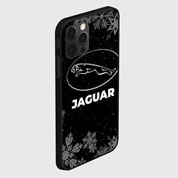 Чехол для iPhone 12 Pro Max Снежный Jaguar, цвет: 3D-черный — фото 2