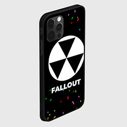 Чехол для iPhone 12 Pro Max Fallout конфети, цвет: 3D-черный — фото 2