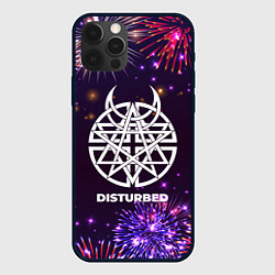 Чехол для iPhone 12 Pro Max Праздничный Disturbed, цвет: 3D-черный