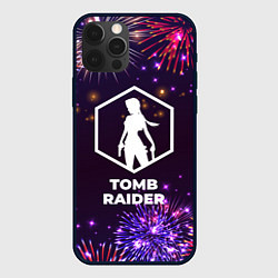 Чехол для iPhone 12 Pro Max Праздничный Tomb Raider, цвет: 3D-черный