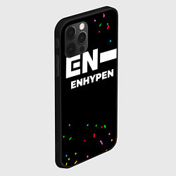 Чехол для iPhone 12 Pro Max Enhypen конфети, цвет: 3D-черный — фото 2