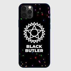 Чехол для iPhone 12 Pro Max Black Butler конфети, цвет: 3D-черный