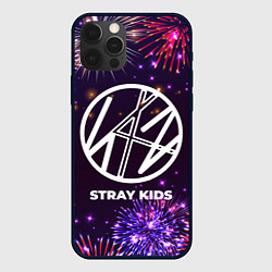 Чехол для iPhone 12 Pro Max Праздничный Stray Kids, цвет: 3D-черный