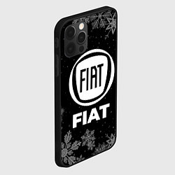 Чехол для iPhone 12 Pro Max Снежный Fiat, цвет: 3D-черный — фото 2