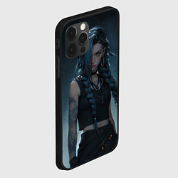 Чехол для iPhone 12 Pro Max Джинкс в реалистичном стиле, цвет: 3D-черный — фото 2