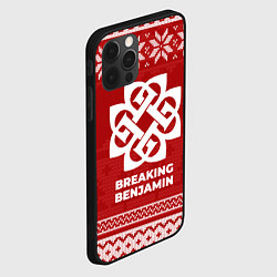 Чехол для iPhone 12 Pro Max Новогодний Breaking Benjamin, цвет: 3D-черный — фото 2