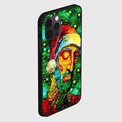 Чехол для iPhone 12 Pro Max Ded Moroz: pop-art-brut-nouveau pointillism, цвет: 3D-черный — фото 2