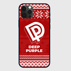 Чехол для iPhone 12 Pro Max Новогодний Deep Purple, цвет: 3D-черный