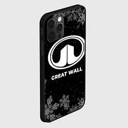 Чехол для iPhone 12 Pro Max Снежный Great Wall, цвет: 3D-черный — фото 2