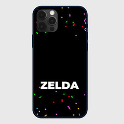 Чехол для iPhone 12 Pro Max Zelda конфети, цвет: 3D-черный