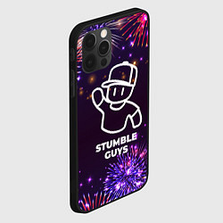 Чехол для iPhone 12 Pro Max Праздничный Stumble Guys, цвет: 3D-черный — фото 2