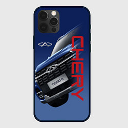 Чехол для iPhone 12 Pro Max Chery, цвет: 3D-черный