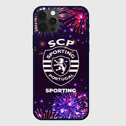 Чехол для iPhone 12 Pro Max Праздничный Sporting, цвет: 3D-черный