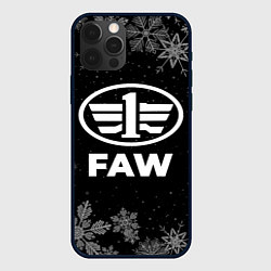 Чехол для iPhone 12 Pro Max Снежный FAW, цвет: 3D-черный