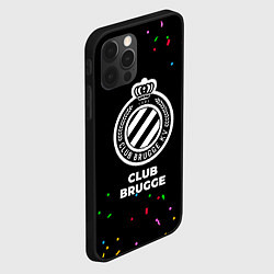 Чехол для iPhone 12 Pro Max Club Brugge конфети, цвет: 3D-черный — фото 2