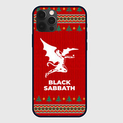 Чехол для iPhone 12 Pro Max Black Sabbath new year, цвет: 3D-черный