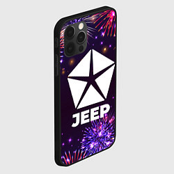 Чехол для iPhone 12 Pro Max Праздничный Jeep, цвет: 3D-черный — фото 2