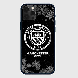 Чехол для iPhone 12 Pro Max Снежный Manchester City, цвет: 3D-черный