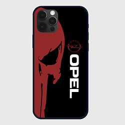 Чехол для iPhone 12 Pro Max Опель и череп, цвет: 3D-черный