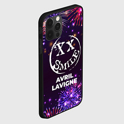 Чехол для iPhone 12 Pro Max Праздничный Avril Lavigne, цвет: 3D-черный — фото 2