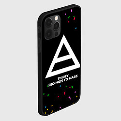 Чехол для iPhone 12 Pro Max Thirty Seconds to Mars конфети, цвет: 3D-черный — фото 2