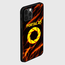 Чехол для iPhone 12 Pro Max Portal flame steel, цвет: 3D-черный — фото 2