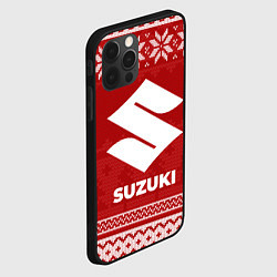 Чехол для iPhone 12 Pro Max Новогодний Suzuki, цвет: 3D-черный — фото 2