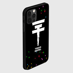 Чехол для iPhone 12 Pro Max Tokio Hotel конфети, цвет: 3D-черный — фото 2