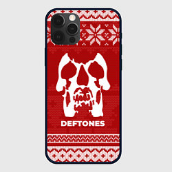 Чехол для iPhone 12 Pro Max Новогодний Deftones, цвет: 3D-черный