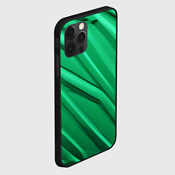 Чехол для iPhone 12 Pro Max Зелёный пластик, цвет: 3D-черный — фото 2
