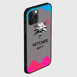 Чехол для iPhone 12 Pro Max Cyberpunk 2077 x ведьмак соты, цвет: 3D-черный — фото 2