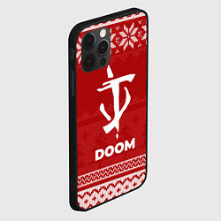 Чехол для iPhone 12 Pro Max Новогодний Doom, цвет: 3D-черный — фото 2