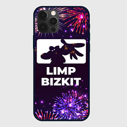 Чехол для iPhone 12 Pro Max Праздничный Limp Bizkit, цвет: 3D-черный