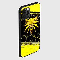 Чехол для iPhone 12 Pro Max Ведьмак трещины текстура, цвет: 3D-черный — фото 2