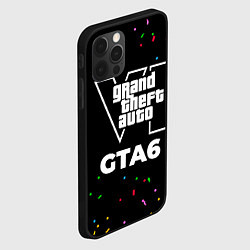 Чехол для iPhone 12 Pro Max GTA6 конфети, цвет: 3D-черный — фото 2