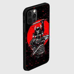 Чехол для iPhone 12 Pro Max Кровавый самурай и луна, цвет: 3D-черный — фото 2
