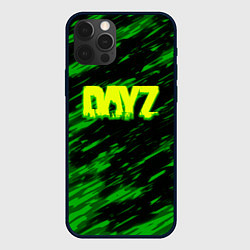 Чехол для iPhone 12 Pro Max Dayz кислотное лого краски, цвет: 3D-черный