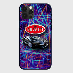 Чехол для iPhone 12 Pro Max Bugatti Italy - мечта автомобилиста, цвет: 3D-черный