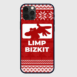 Чехол для iPhone 12 Pro Max Новогодний Limp Bizkit, цвет: 3D-черный