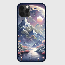 Чехол для iPhone 12 Pro Max Япония - природа, цвет: 3D-черный