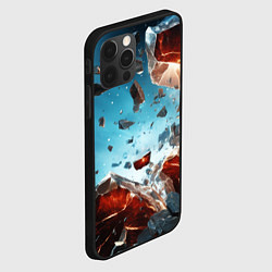 Чехол для iPhone 12 Pro Max Сильный взрыв камней, цвет: 3D-черный — фото 2